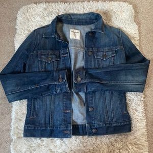 NWOT Old Navy dark wash jean jacket size small